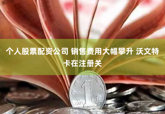 个人股票配资公司 销售费用大幅攀升 沃文特卡在注册关