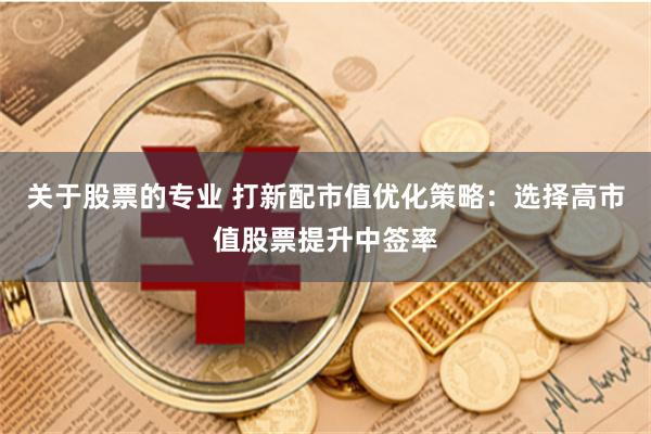 关于股票的专业 打新配市值优化策略：选择高市值股票提升中签率