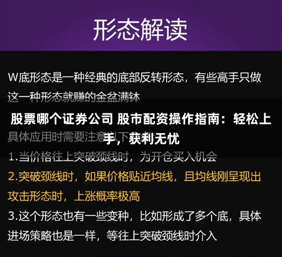 股票哪个证券公司 股市配资操作指南：轻松上手，获利无忧